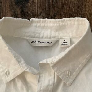 KIDS Janie and Jack White Classic Button Down Shirt